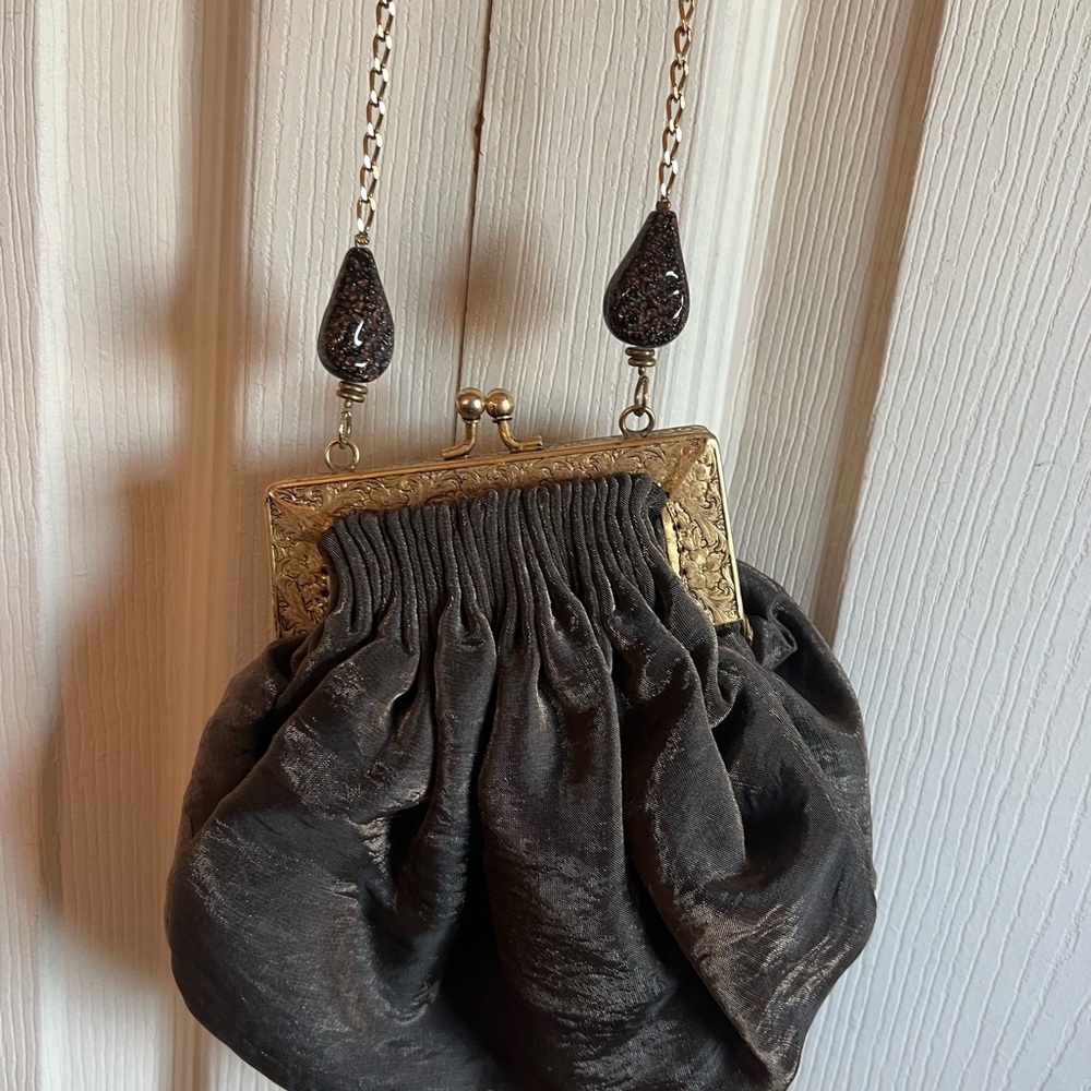 Vintage Black Evening Bag